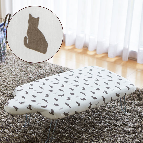 軽量人体型アイロン台 フック付 ネコプレス ホワイト.|m2